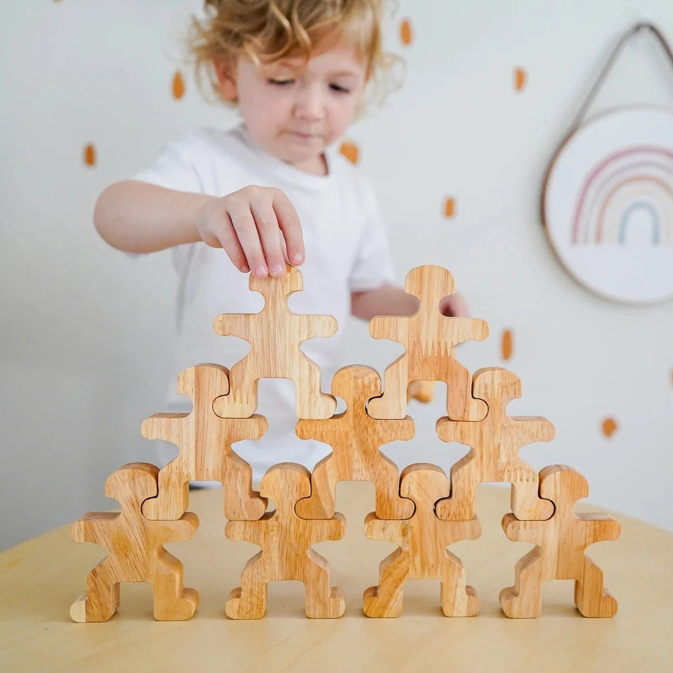 Wooden Natural Balancing People Activity