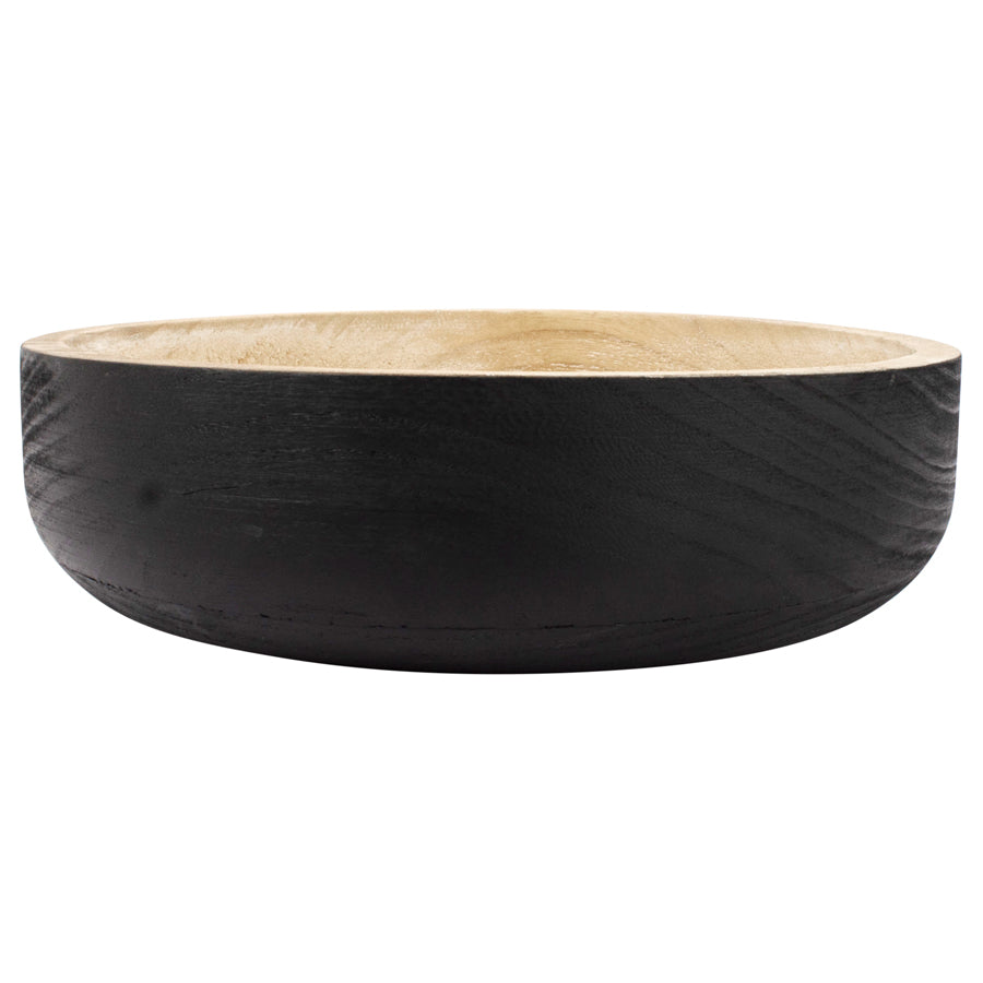 Wooden Nero Round Wooden Bowl - 29x29x8cms