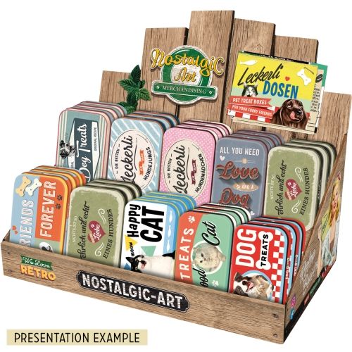 Wooden Nostalgic-Art Pet Treat Tin Display