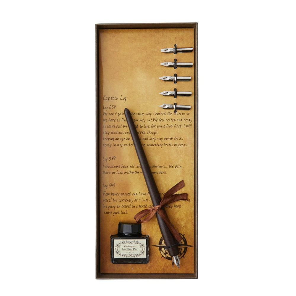 Wooden Pen Calligraphy Writing Set