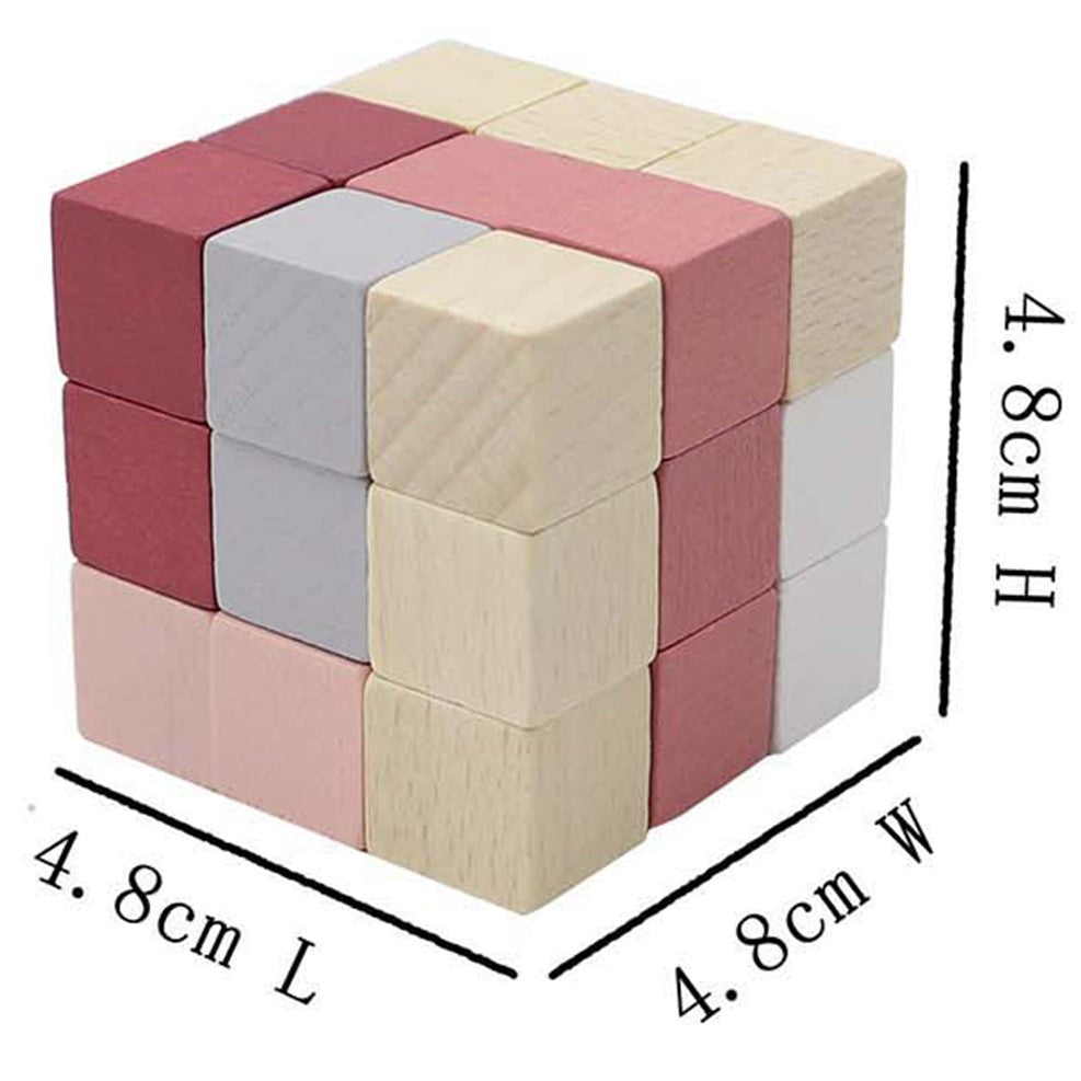 Wooden Snake Brain Teaser Cube Puzzle (Sent At Random)