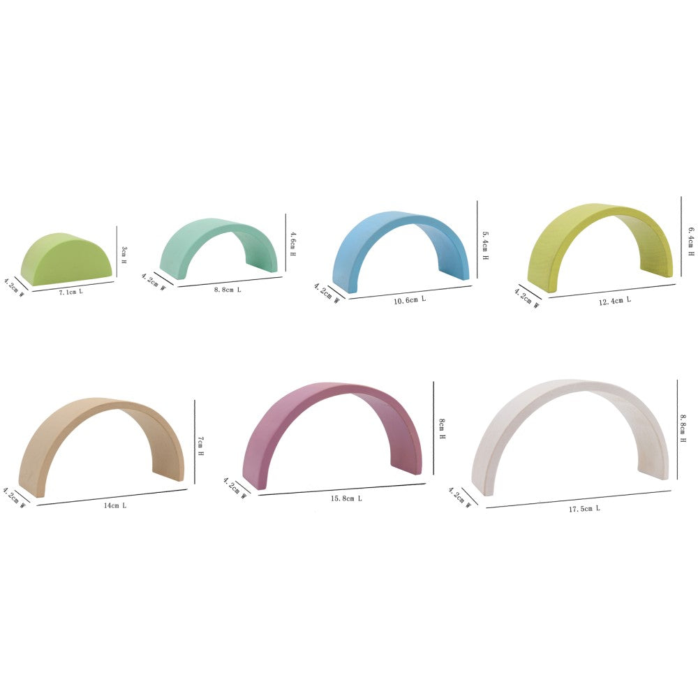 Wooden Stacking Rainbow Vintage