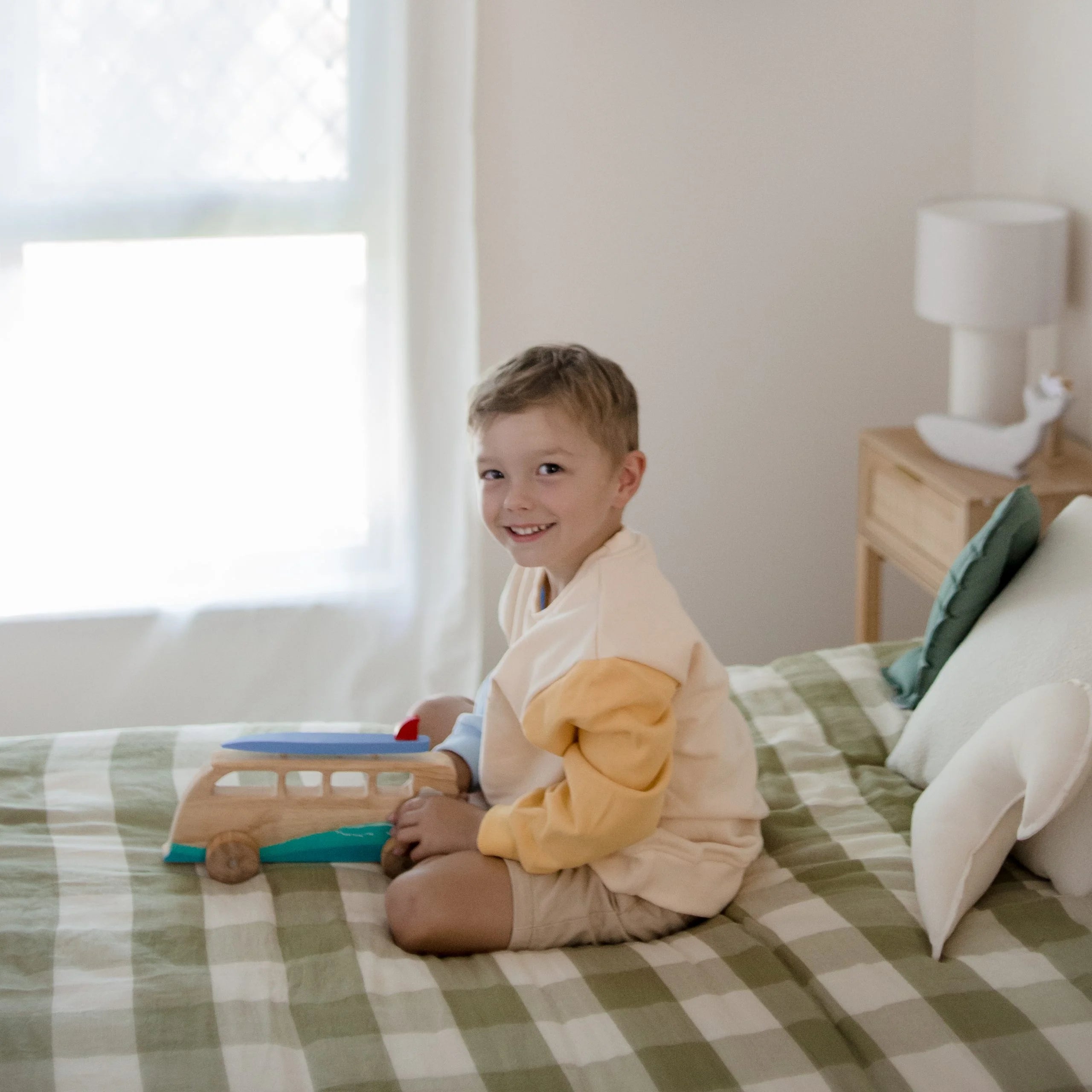 Wooden Stylish Toddler Surfing Van