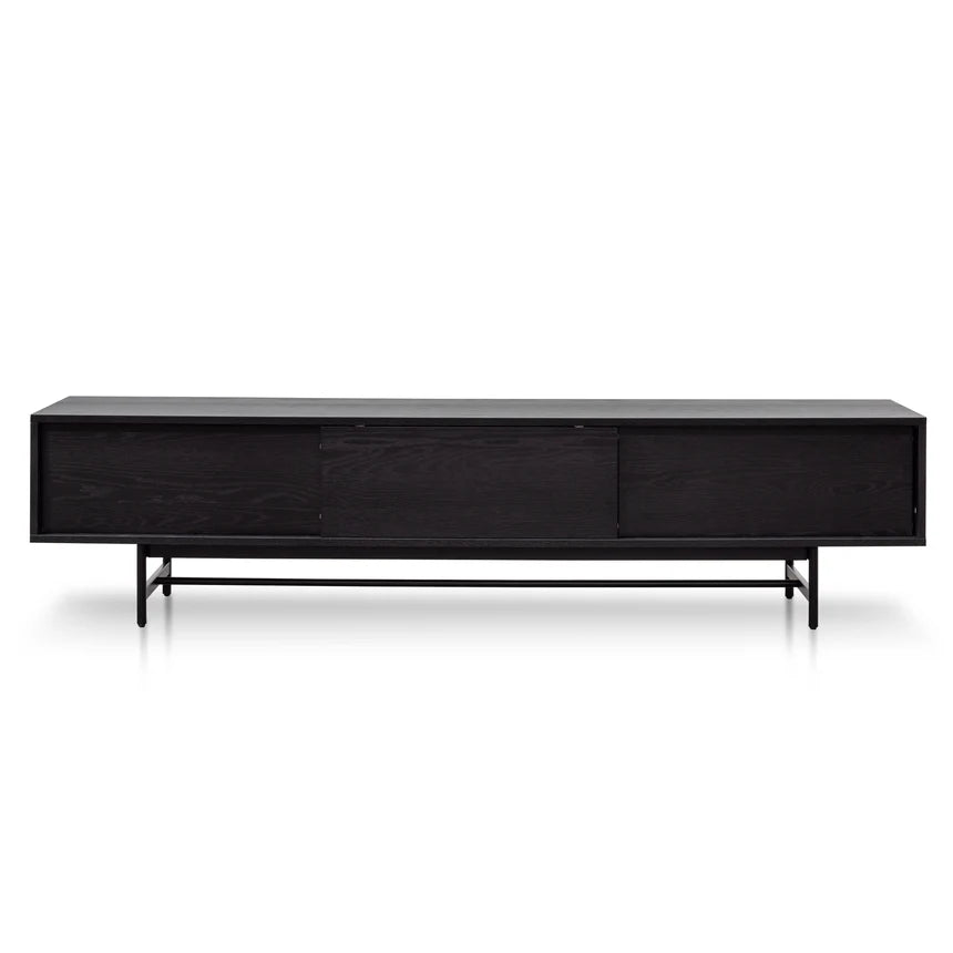 Wooden TV Entertainment Unit 210cms - Black