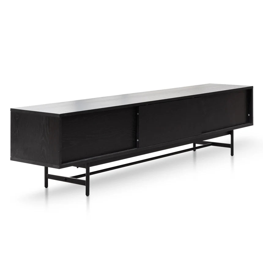 Wooden TV Entertainment Unit 210cms - Black