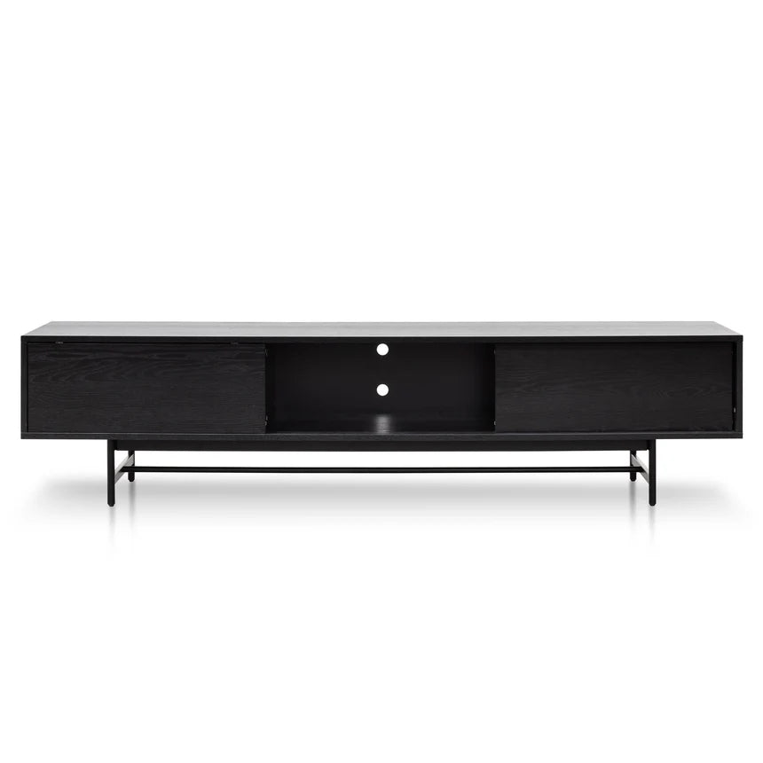 Wooden TV Entertainment Unit 210cms - Black