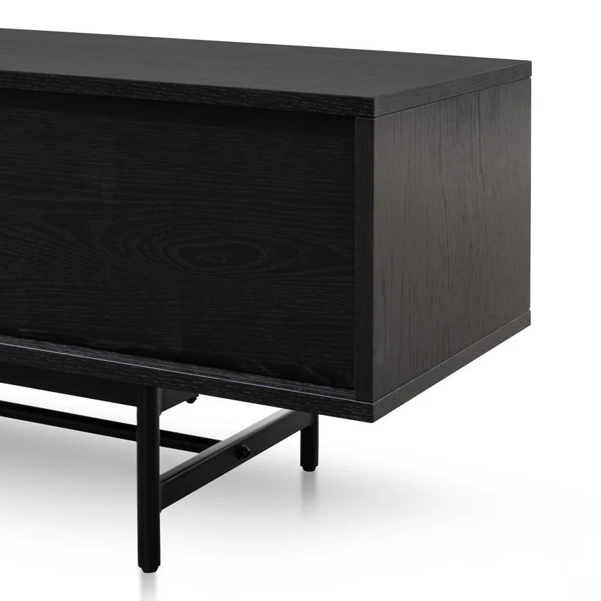 Wooden TV Entertainment Unit 210cms - Black
