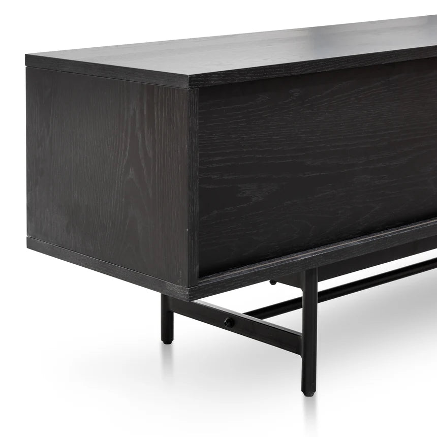 Wooden TV Entertainment Unit 210cms - Black