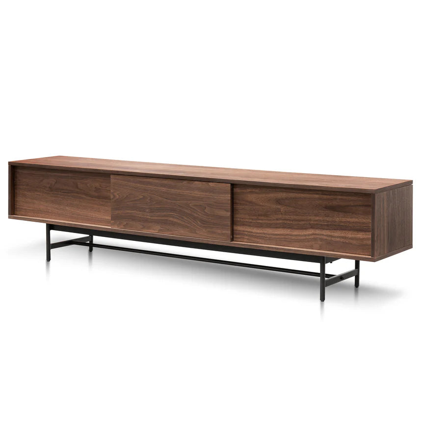 Wooden TV Entertainment Unit 210cms - Walnut