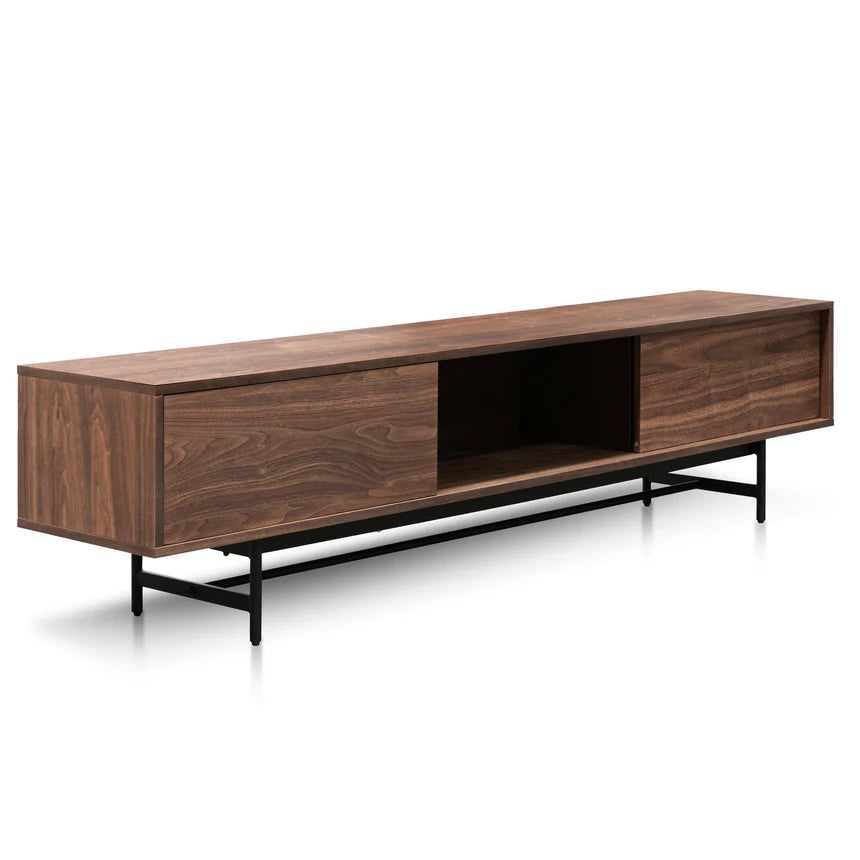 Wooden TV Entertainment Unit 210cms - Walnut