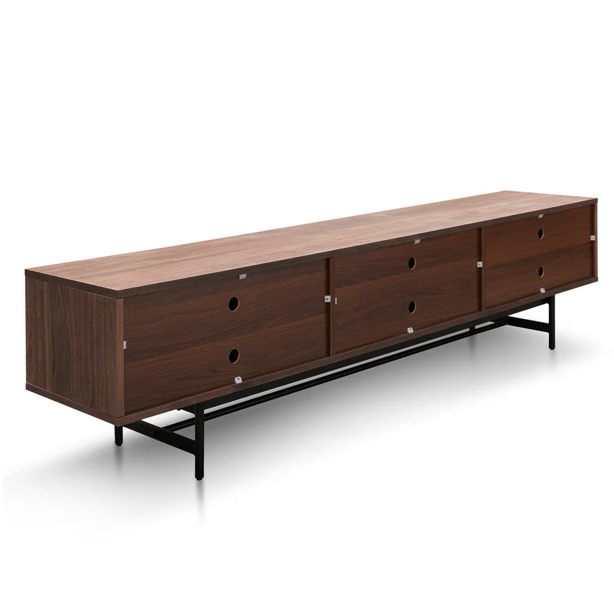 Wooden TV Entertainment Unit 210cms - Walnut