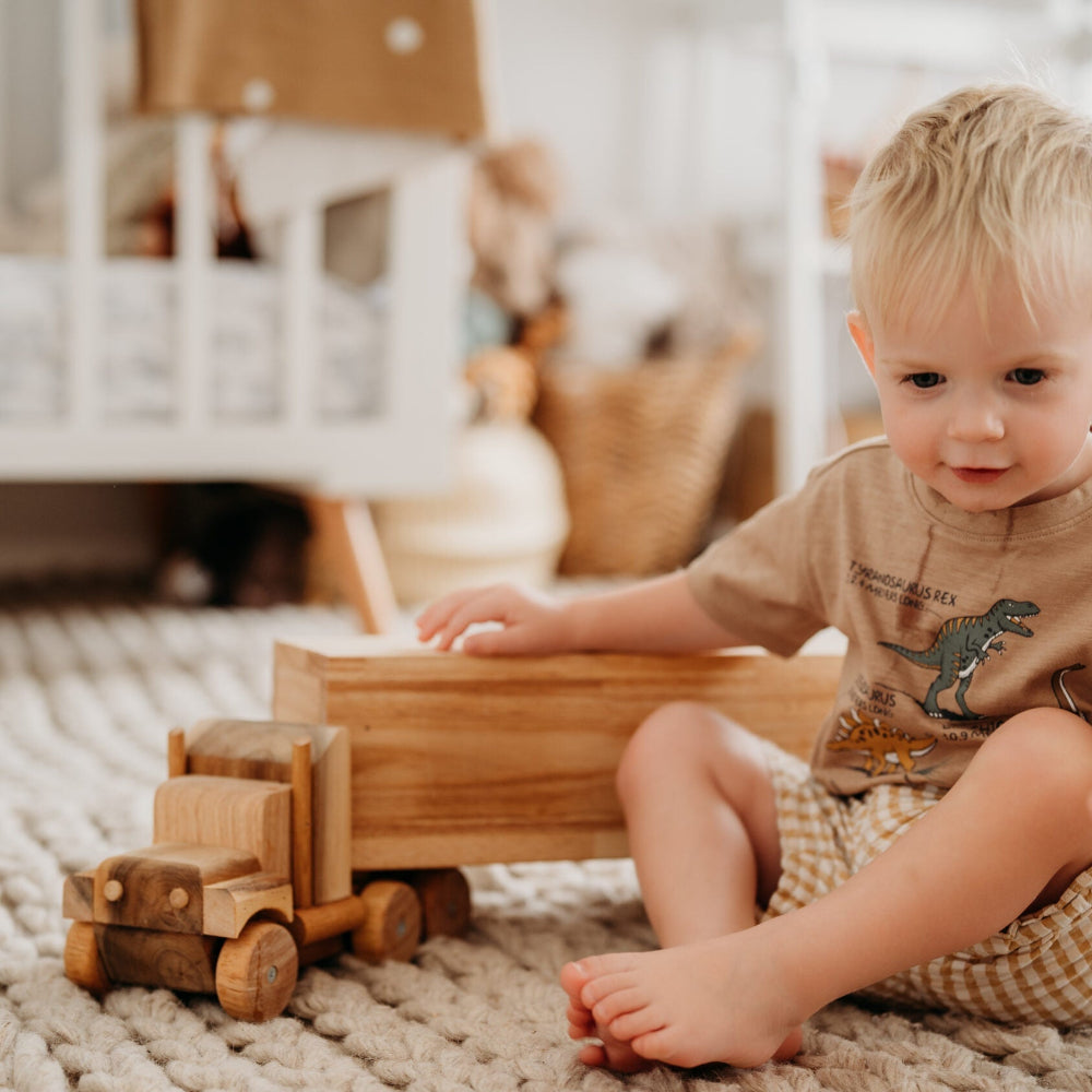 Wooden Timber Trek Cargo Truck