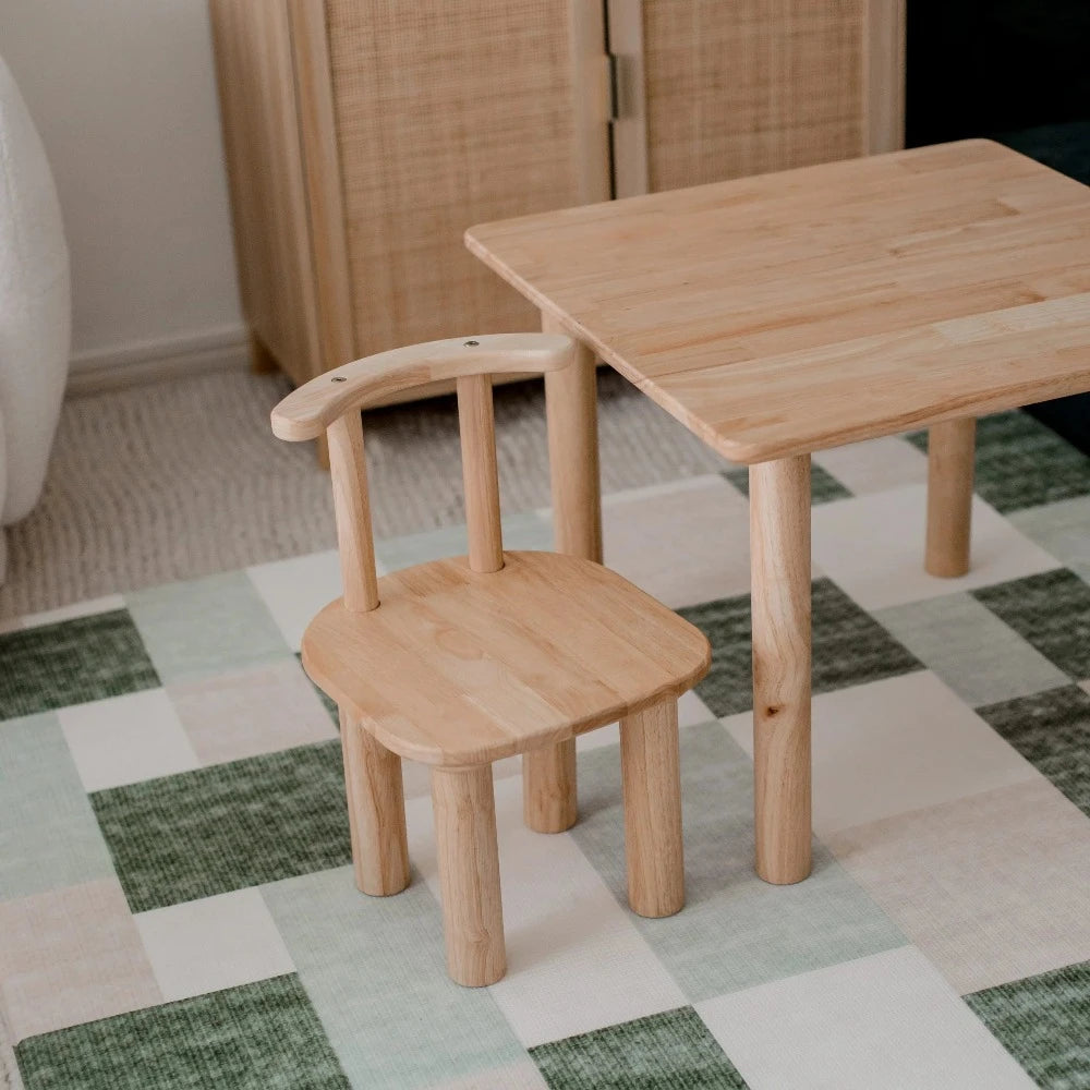 Wooden Toddler Table and Chairs Set