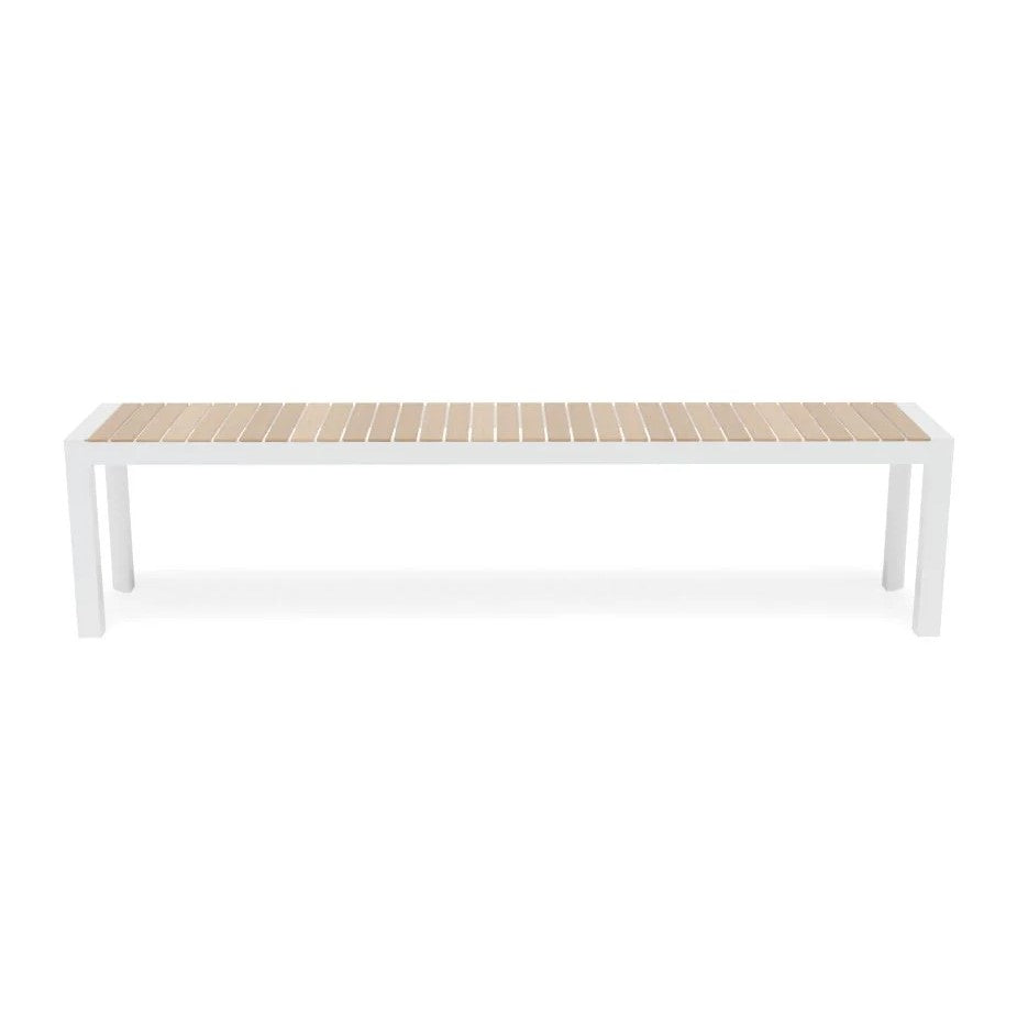 Wooden Top Metal Outdoor Bench - 190cms (Available in 2 Colors)
