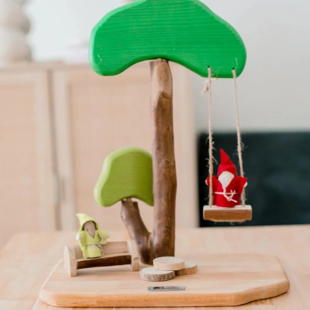 Wooden Tree and Swing Play Set