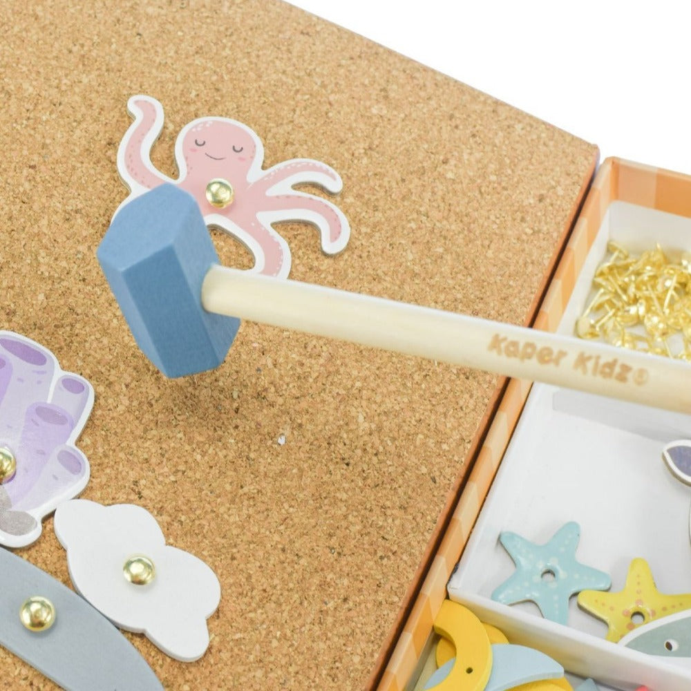 Kids Build Your Own Wooden Underwater World In Bookcase