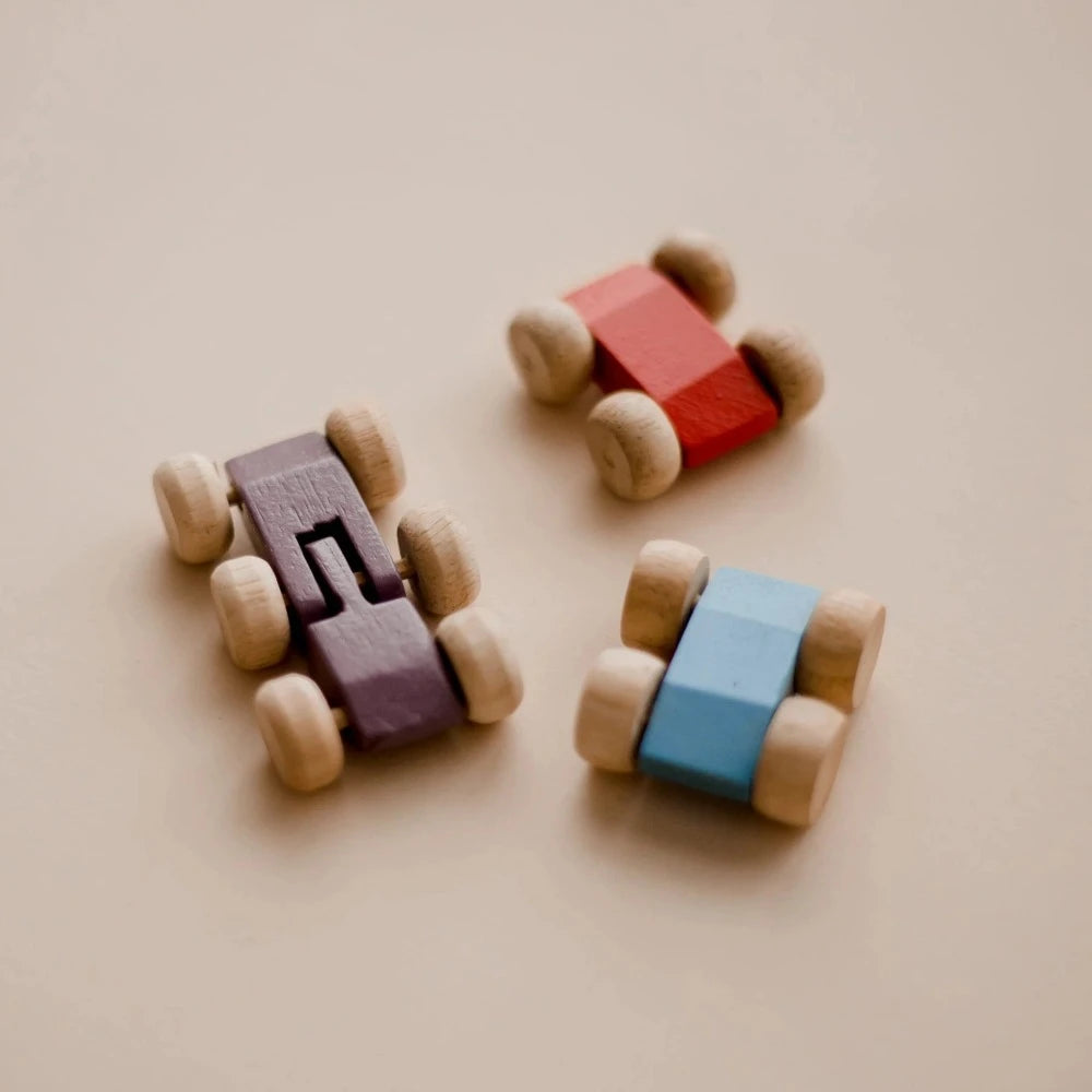 Wooden Zig Zag Color Racing Cars
