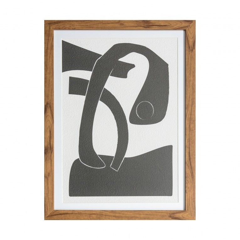 Woodland Abstraction Evanesce Framed Line Drawing Art