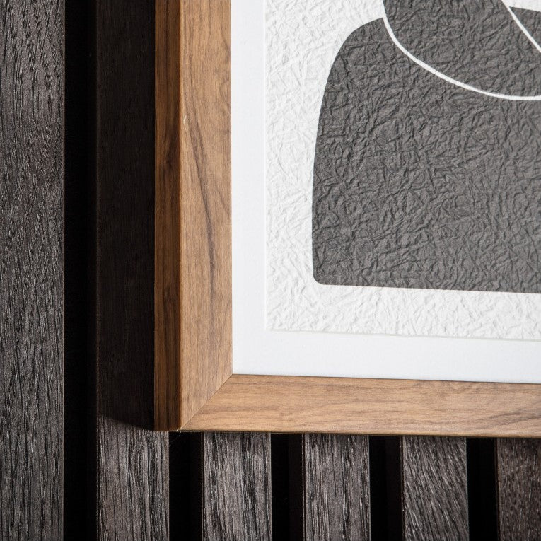 Woodland Abstraction Evanesce Framed Line Drawing Art