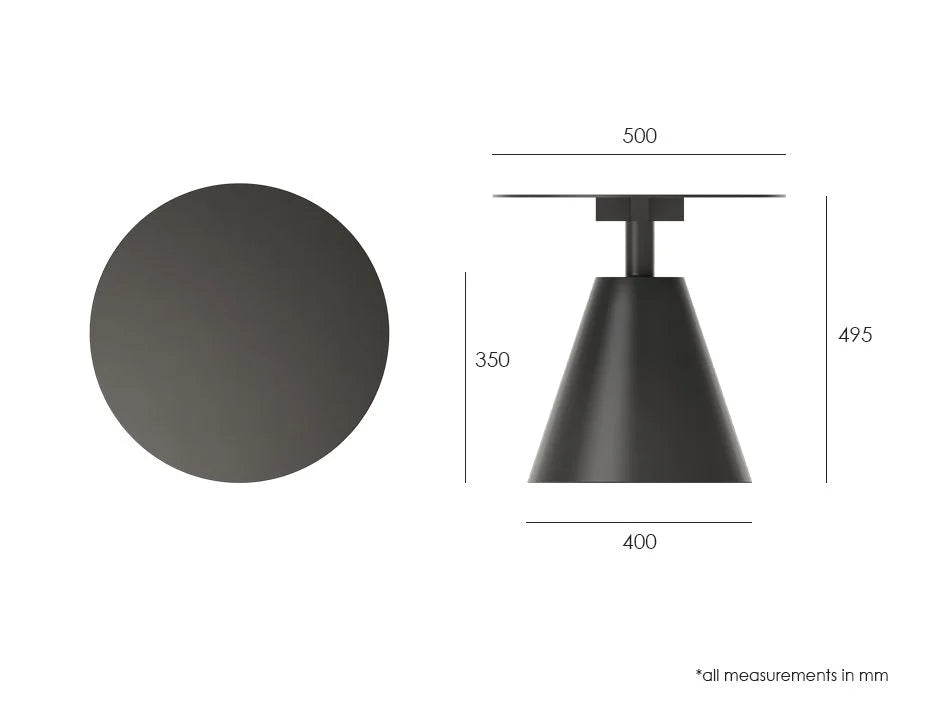 Metal Bliss Centerpiece Coffee Table (Available in 2 colors)