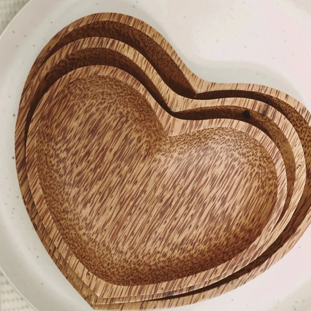 Woodland Eco-Friendly Heart Shaped Plates