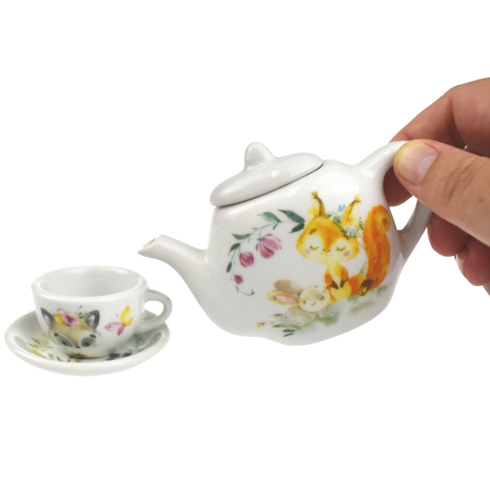 Woodland Fox Porcelain Tea Set 13Pcs
