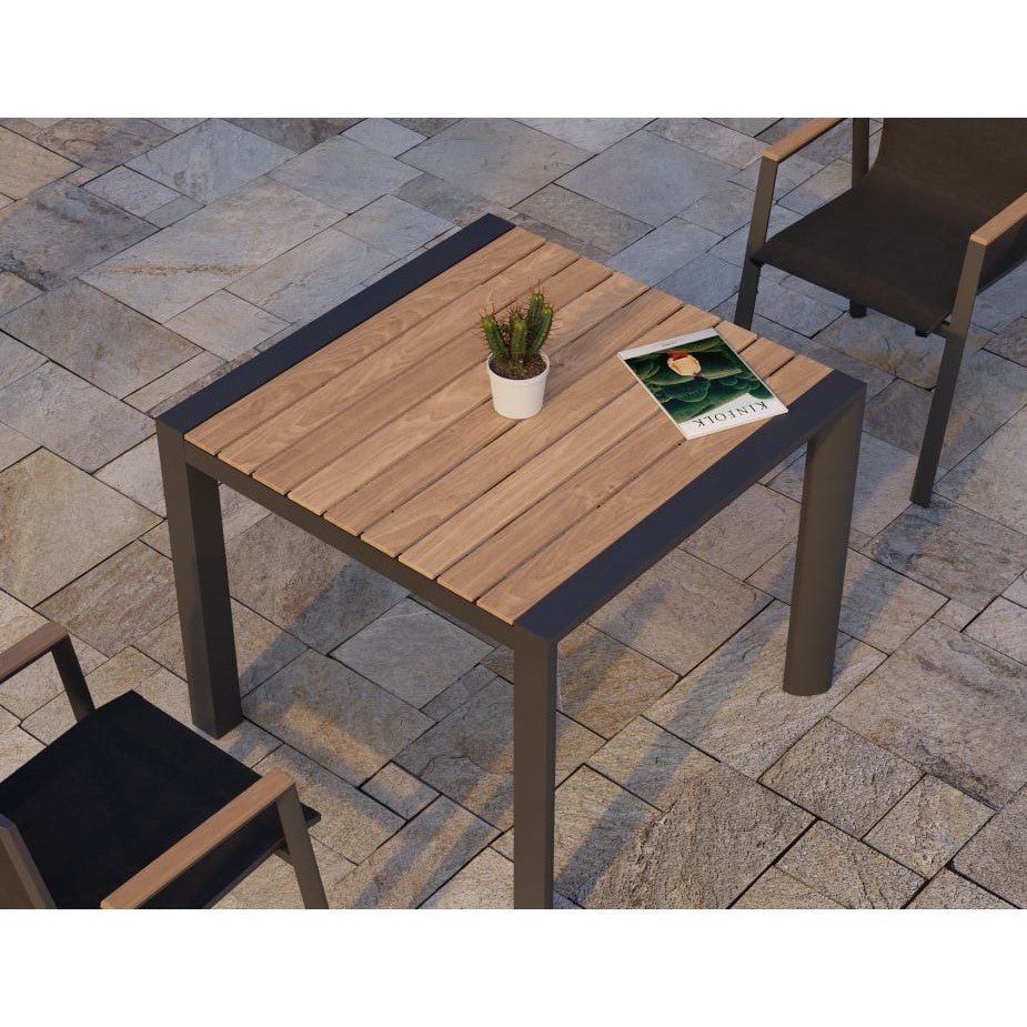 Woodland Top Metal Outdoor Bench - 90cms (Available in 2 Colors)