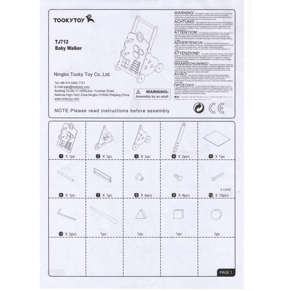 Woodland Walk - My Forest Friends Push Walker