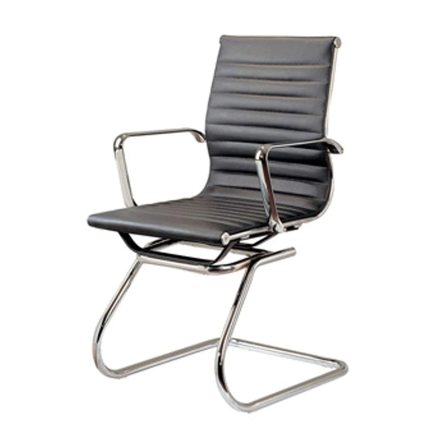Work Smart Leather Office Chair - Black