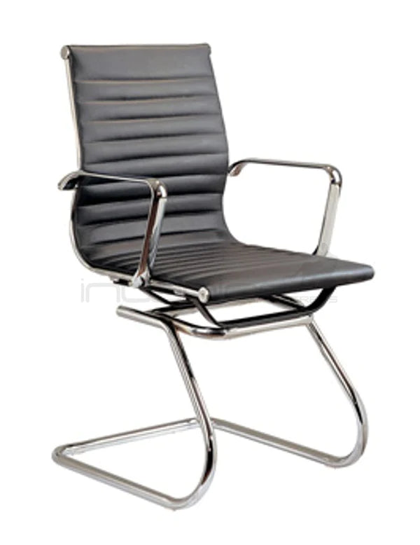 Work Smart Leather Office Chair - Black