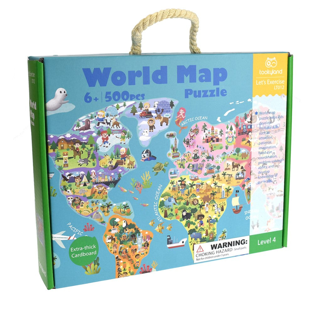 World Map 500 Pcs Jigsaw Puzzle