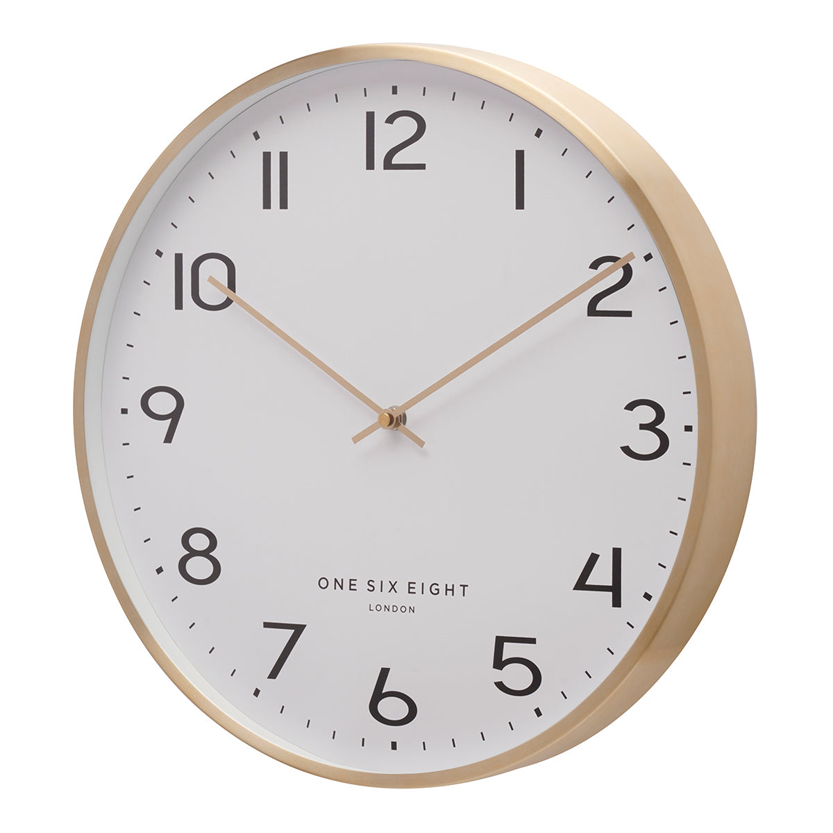 Worldly Wonder Wall Clock 40cms - Champagne Gold