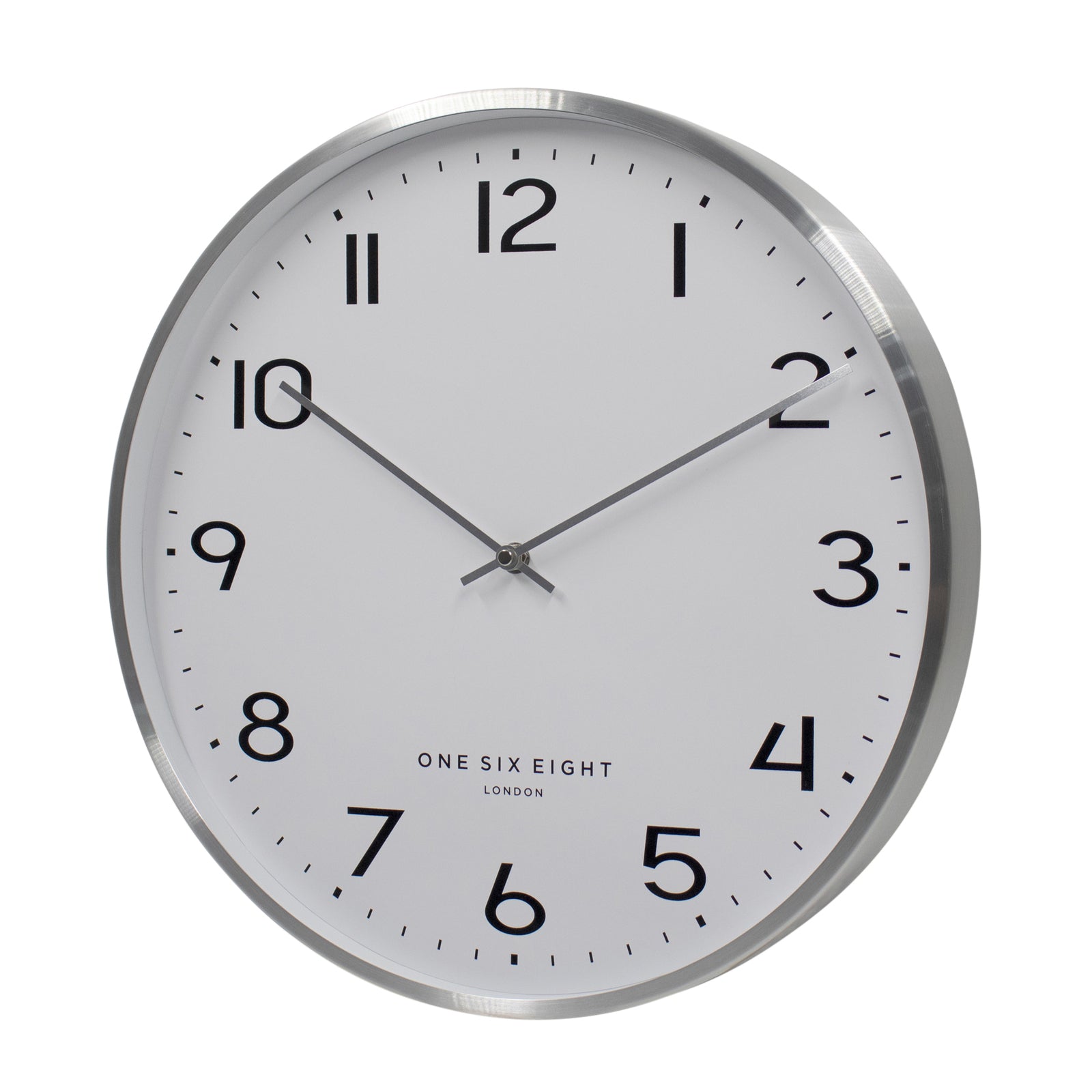 Worldly Wonder Wall Clock 40cms - Silver