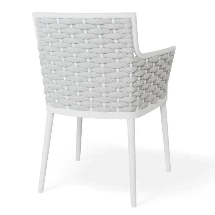 Woven Inspired Padded Dining Chair (Available in 2 colors)