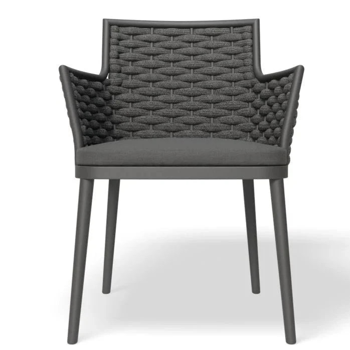 Woven Inspired Padded Dining Chair (Available in 2 colors)