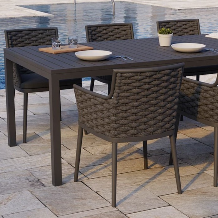 Woven Inspired Padded Dining Chair (Available in 2 colors)
