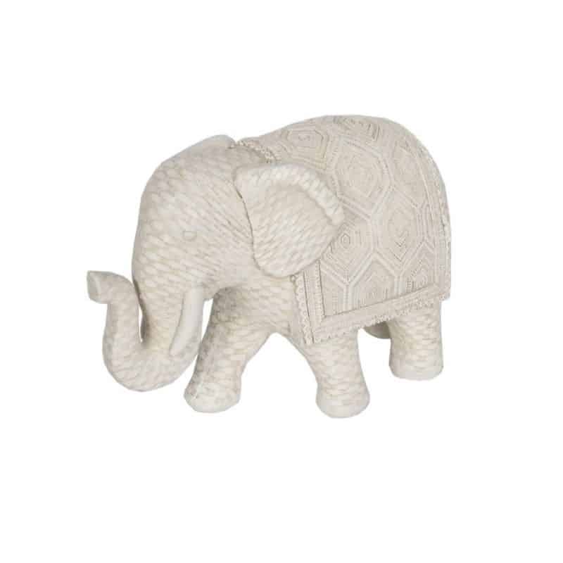 Woven Look Elephant Garden Decor