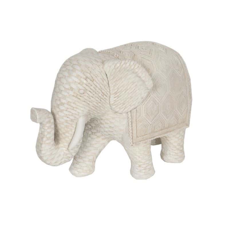 Woven Look Mum Elephant Garden Decor