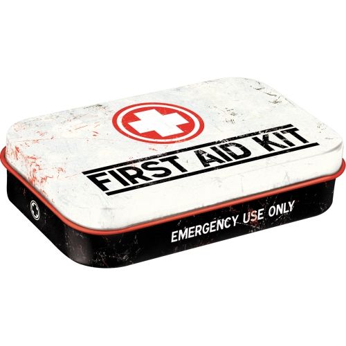 XL Mint Box First Aid White - Nostalgic-Art - 10x6x2cm