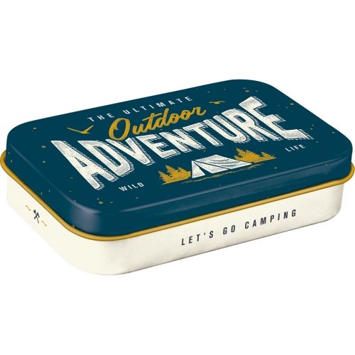 XL Mint Box Outdoor Adventure - Nostalgic-Art - 10x6x2cm