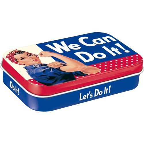XL Mint Box We Can Do It - Nostalgic-Art - 10x6x2cm