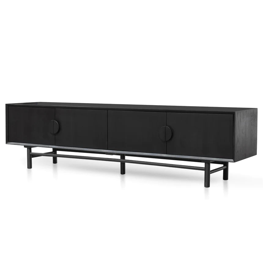 Zenith Console TV Unit 210cms - Black