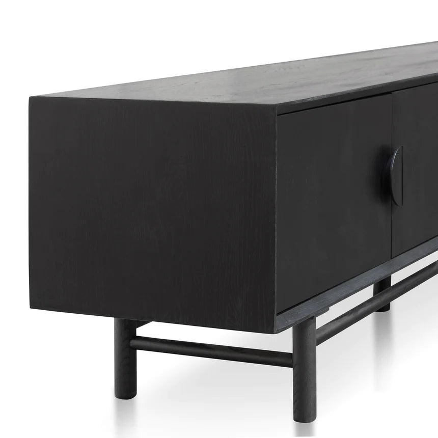 Zenith Console TV Unit 210cms - Black