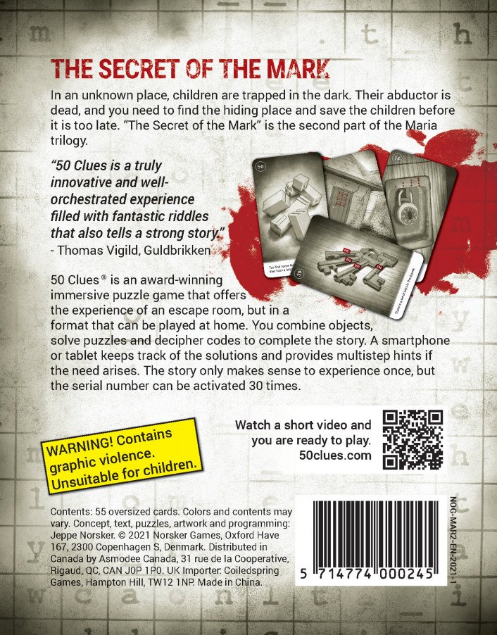 50 Clues Season 2 - Maria Part 2 - The secret of the mark