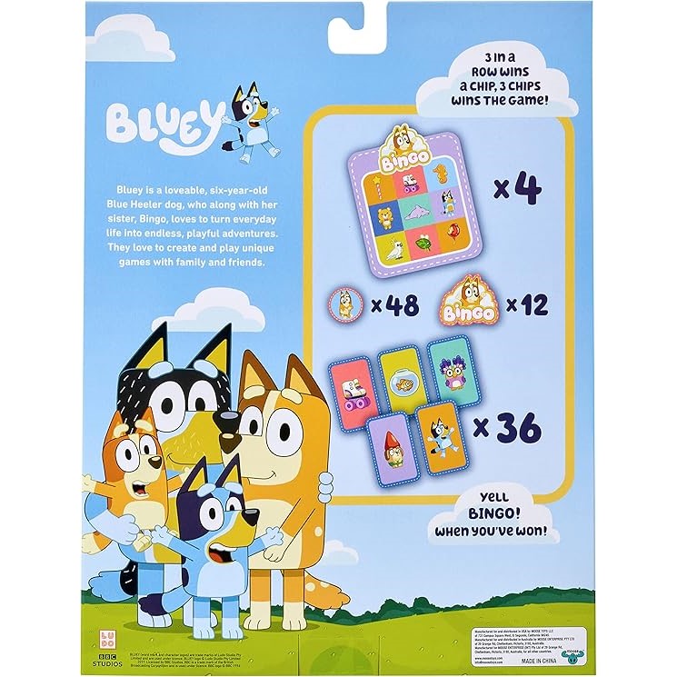 Bluey Bingo Fun Family Game