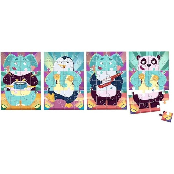 Animal Rock 3 x 24 Piece Puzzle