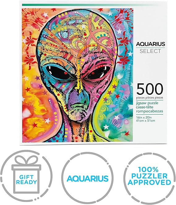 Aquarius Dean Russo Alien 500 Piece Jigsaw Puzzle