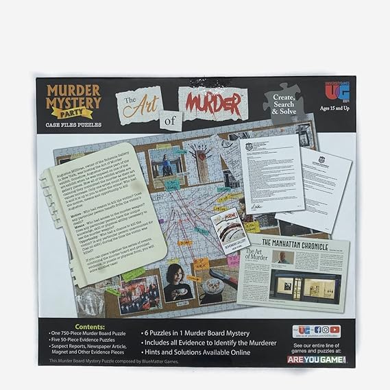 Art of Murder 1000-Piece Mystery Puzzle