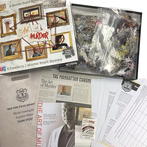Art of Murder 1000-Piece Mystery Puzzle