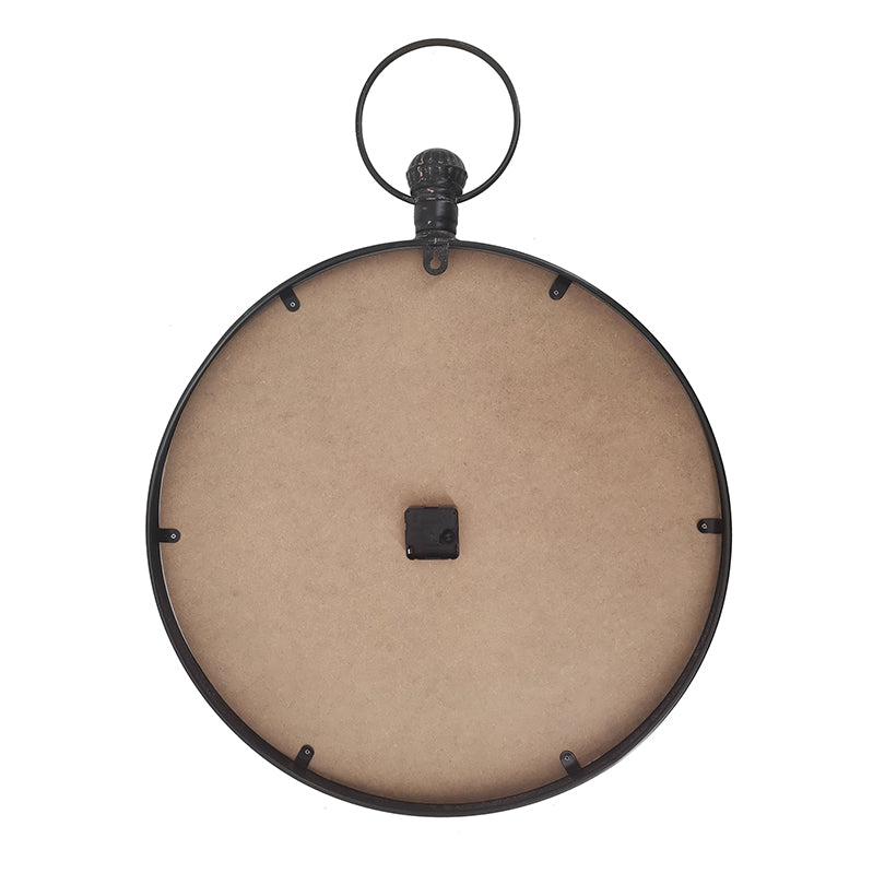 'Brasserie' Glass-Front Fob Wall Clock - 60cms